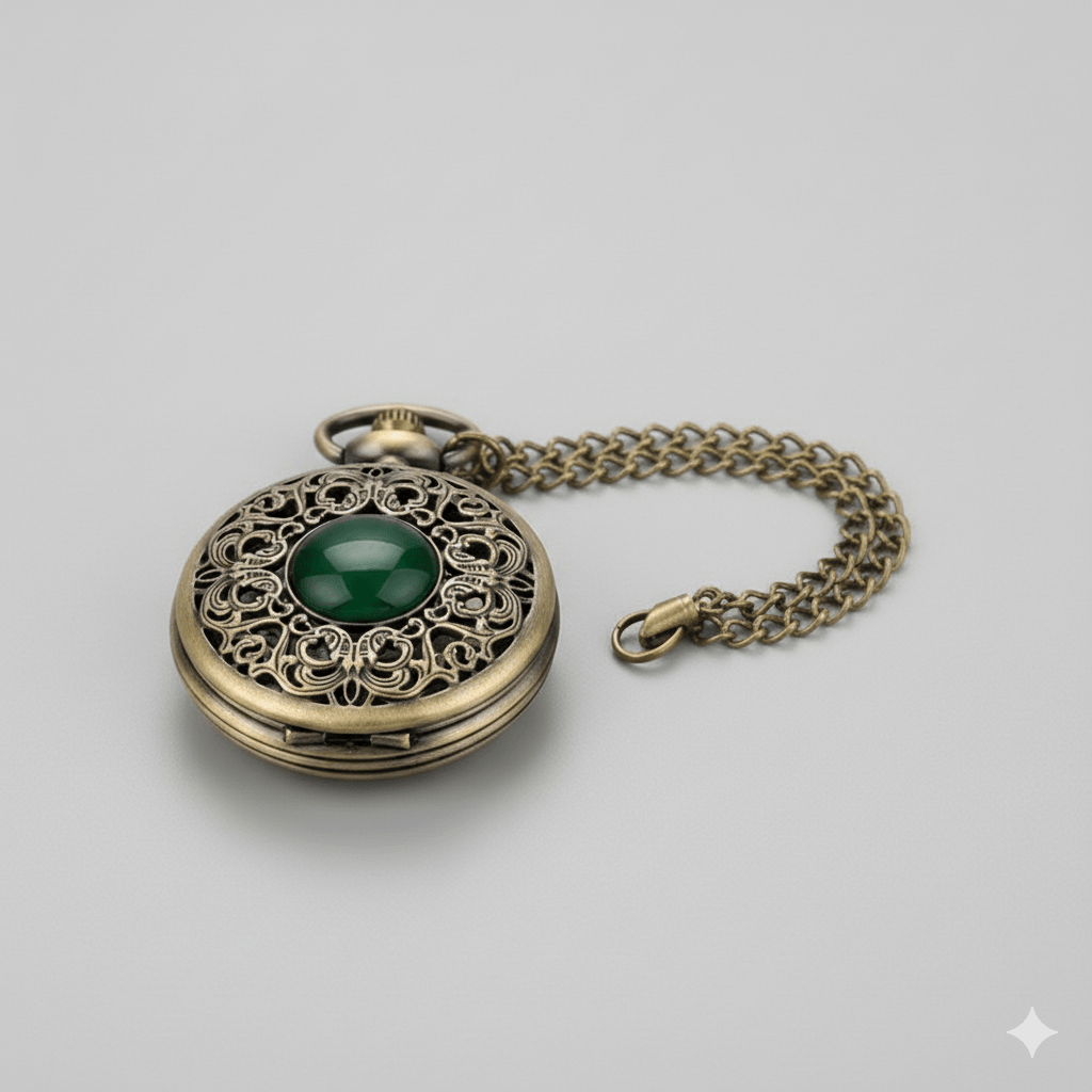 Montre à Gousset pour Femme Style Émeraude