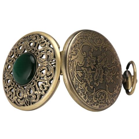 Montre à Gousset pour Femme Style Émeraude