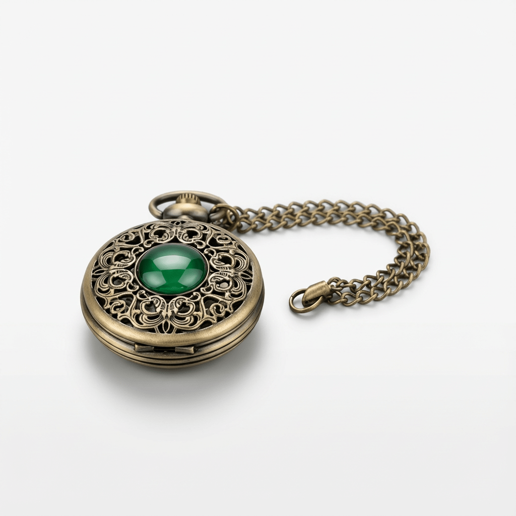 Montre à Gousset pour Femme Style Émeraude posé